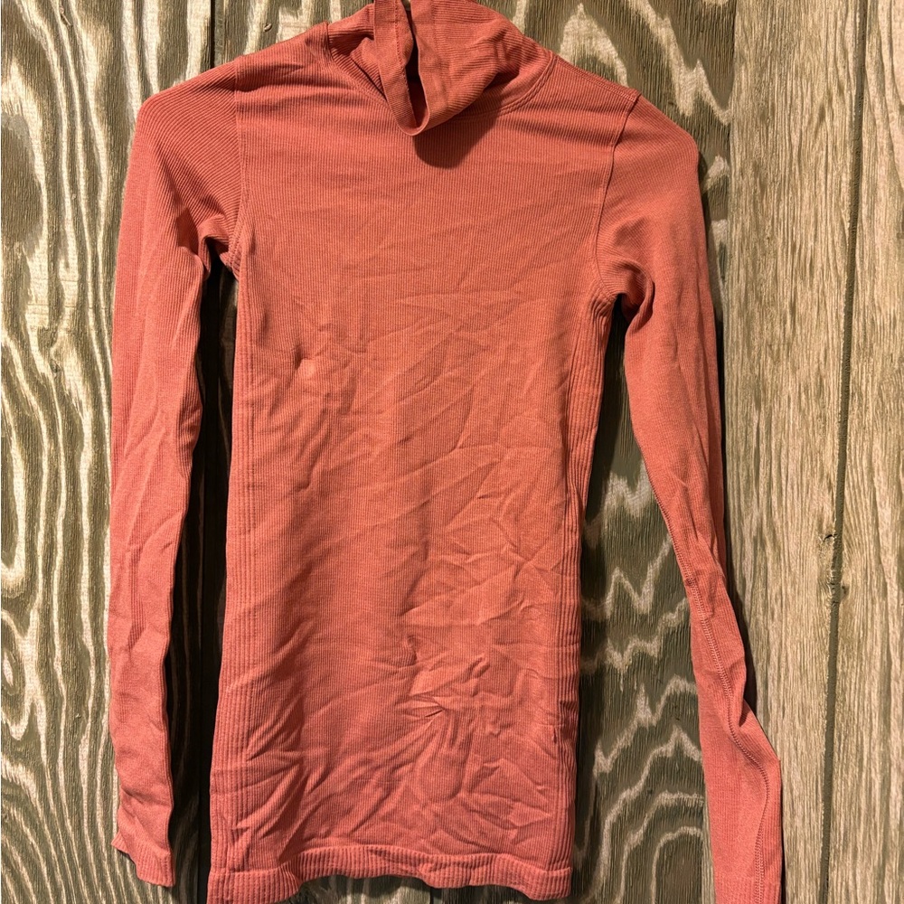 lululemon athletica Long Sleeve Top in Rust